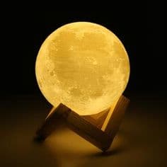 Random Effect Color 3D moon lamp Rechargeable