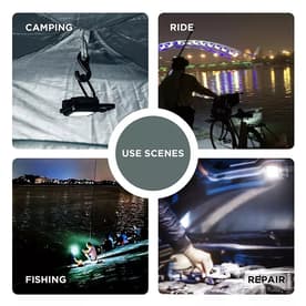 Multi-Function COB Rechargeable Keychain Light Mini Flashlight Portable Pocket Work Light