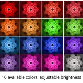 Crystal Diamond Table Lamp RGB 16 Colors with Touch & Remote Control - 21 cm Large Size