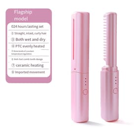Travel Comb Cordless Rechargeable Hair Straightener