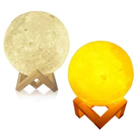 Random Effect Color 3D moon lamp Rechargeable