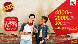 Jazz Monthly Call Packages in 100 Rupees