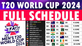 ICC Men's T20 World Cup 2024 Schedule & Results