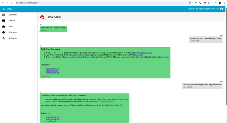 Applicant Tracking System (ATS) by Tecbricks