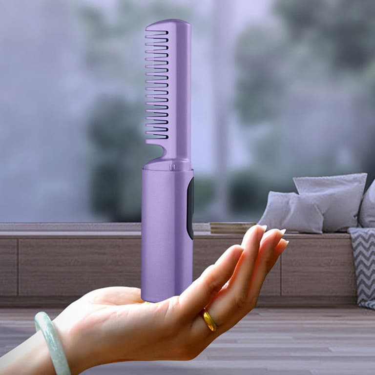 Travel Comb Cordless Rechargeable Hair Straightener
