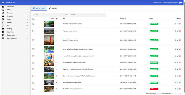 Content Management System (CMS) by Tecbricks