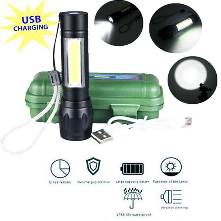 USB Charging Powerful Flashlight Torch