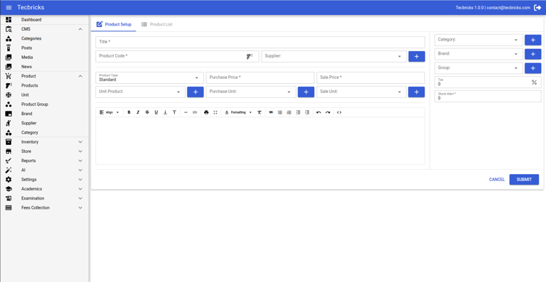 Quasar Vue 3 Extreme Admin Theme by Tecbricks